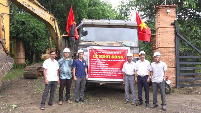 Xã Đạ Tẻh 2 tập trung đẩy nhanh tiến độ thi công các công trình được giao làm chủ đầu tư