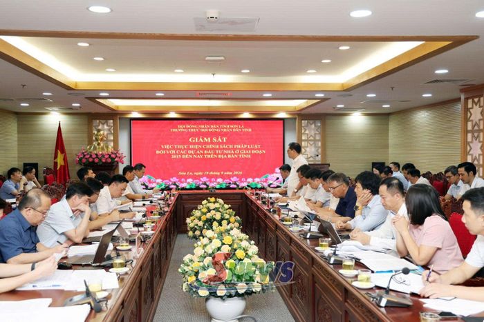 Giám sát việc thực hiện chính sách pháp luật đối với các dự án đầu tư nhà ở.