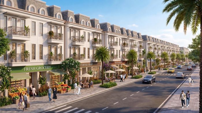 Phố Thương Cảng Salacia Villas dự kiến vận hành từ quý I/2027, quy tụ các thương hiệu ẩm thực, đồ uống, lưu trú, bán lẻ…