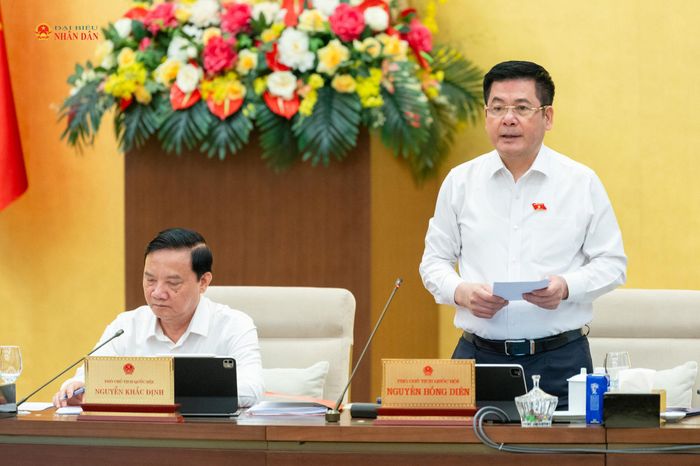 Phó Chủ tịch Quốc hội Nguyễn Hồng Diên phát biểu tại phiên họp. Ảnh: Phạm Thắng