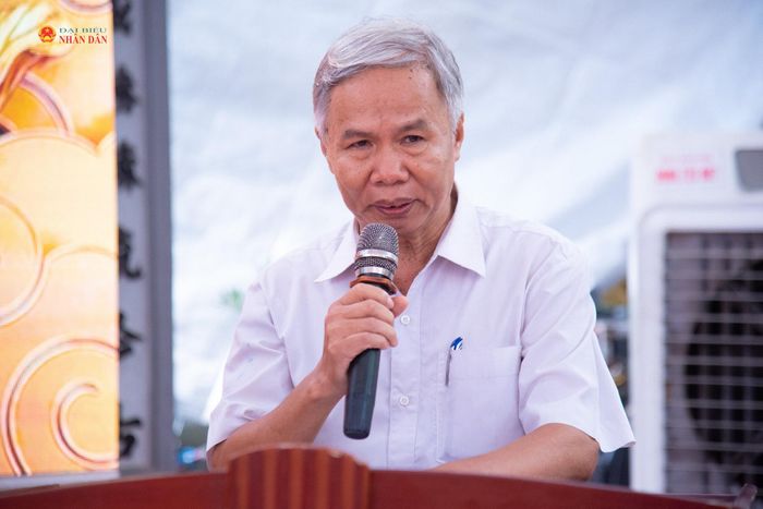 Ông Lưu Công Mạnh - Bí thư Chi bộ Thôn Kim Trung (xã Phú Nghĩa, Hà Nội) phát biểu
