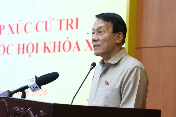 Bộ trưởng Lương Tam Quang phát biểu tại hội nghị.