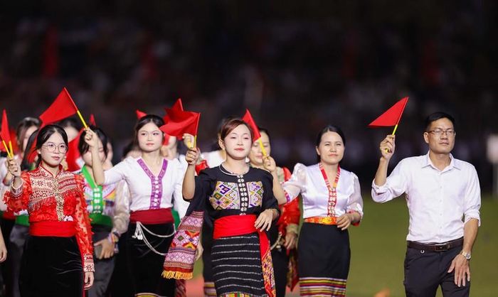 Các khối diễu hành.