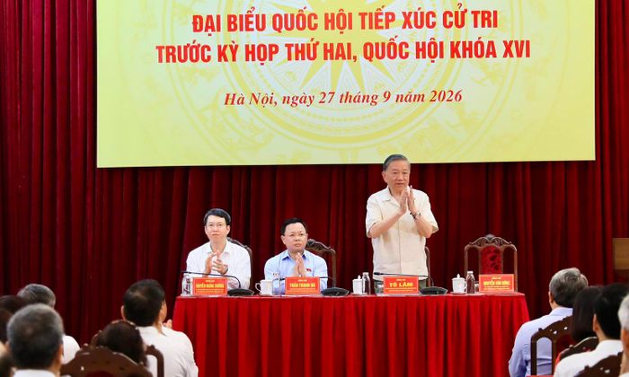 Tổng Bí thư, Chủ tịch nước Tô Lâm và các đại biểu Quốc hội tại hội nghị. (Ảnh: Quang Thái)