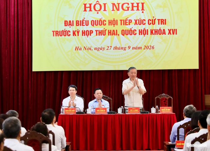 Tổng Bí thư, Chủ tịch nước Tô Lâm dự hội nghị.