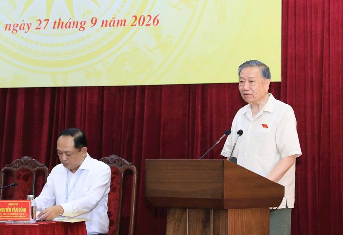 Tổng Bí thư, Chủ tịch nước Tô Lâm phát biểu tại hội nghị. Ảnh: Quang Thái