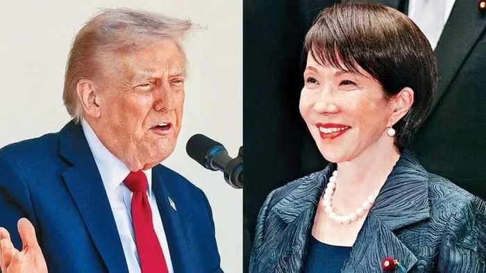 Tổng thống Mỹ Donald Trump và Thủ tướng Nhật Bản Sanae Takaichi. Ảnh: Reuters/AFP