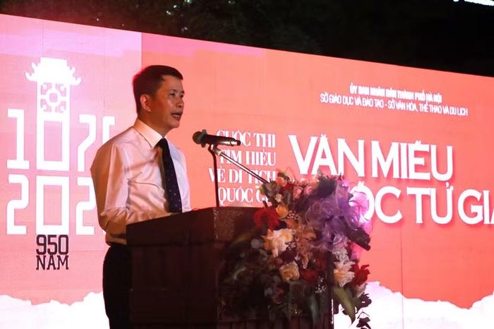 Ông Phạm Tuấn Long, Giám đốc Sở Văn hóa Thể thao và Du lịch Hà Nội chia sẻ về ý nghĩa của cuộc thi.