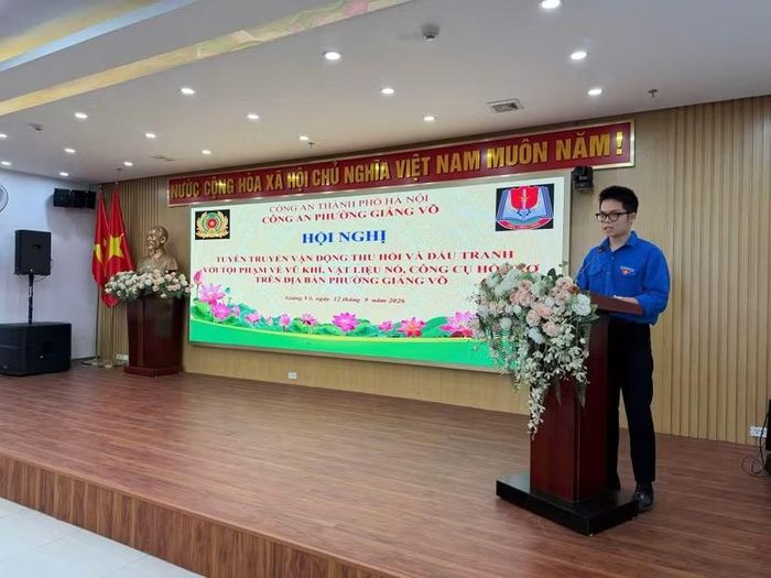 Tham dự hội nghị có nhiều đoàn viên thanh niên trên địa bàn