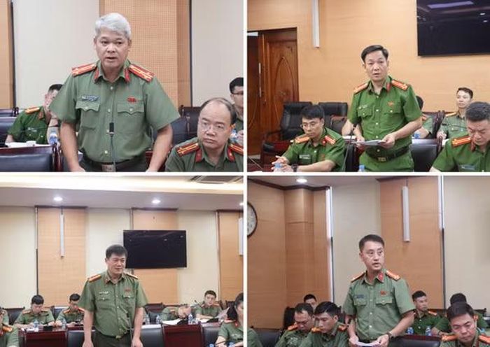 Đại diện các đơn vị phát biểu tại hội nghị
