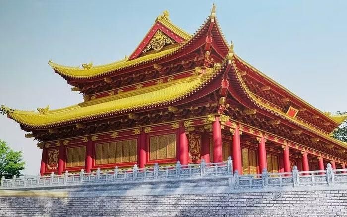 Phối cảnh phục dựng Điện Kính Thiên mới nhất - Ảnh: Trung tâm Bảo tồn di sản Hoàng thành Thăng Long