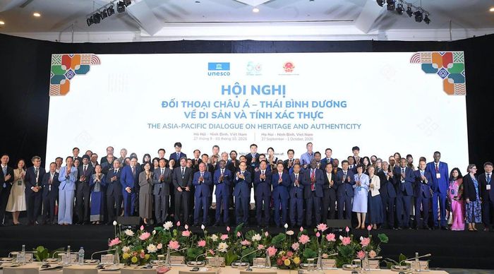 Các đại biểu chụp ảnh chung tại phiên khai mạc Hội nghị Đối thoại châu Á - Thái Bình Dương.