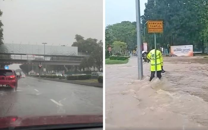 Nhiều khu vực thuộc thung lũng Klang (Malaysia) đã bị lũ quét sau trận mưa lớn tối 26/9, gây ngập úng đường sá và tắc nghẽn giao thông. Ảnh: Free Malaysia Today.
