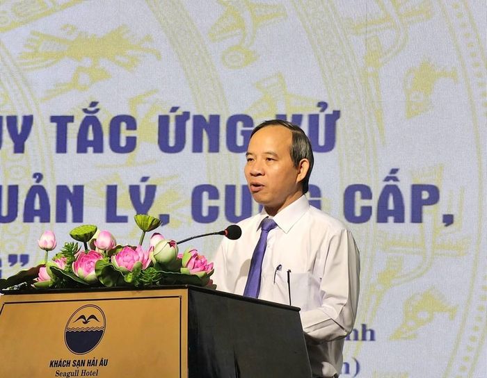 Phó Giám đốc Sở VHTTDL Gia Lai Huỳnh Văn Lợi phát biểu khai mạc hội nghị