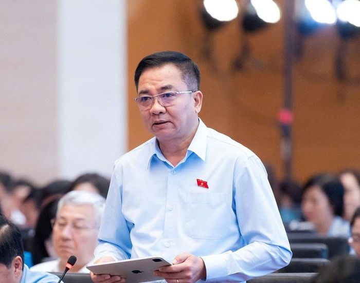 Đại biểu Nguyễn Minh Đức, Đoàn ĐBQH TP. Hồ Chí Minh phát biểu. Ảnh: Quốc hội