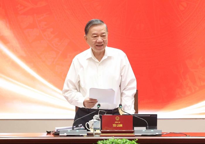  Tổng Bí thư, Chủ tịch nước Tô Lâm phát biểu chỉ đạo. Ảnh: Thống Nhất – TTXVN 