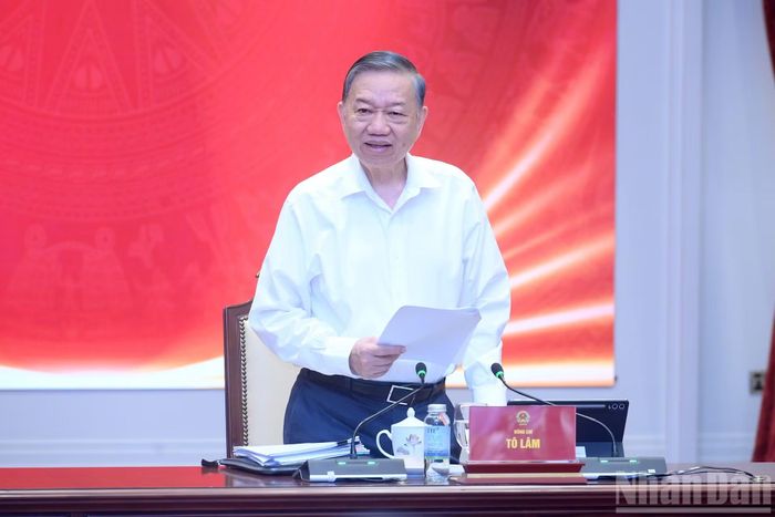 Tổng Bí thư, Chủ tịch nước Tô Lâm phát biểu chỉ đạo tại Phiên họp tháng 9 năm 2026 của Thường trực Ban Chỉ đạo Trung ương về hoàn thiện thể chế và thực thi pháp luật.