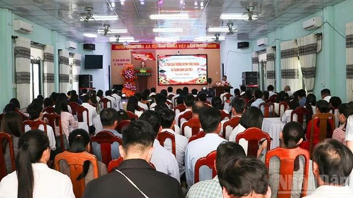 Quang cảnh buổi trao giải. (Ảnh: QV)