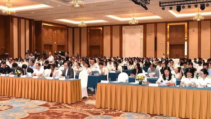 Quang cảnh Hội thảo chuyên đề Chính sách thuế và đầu tư đối với doanh nghiệp có vốn đầu tư nước ngoài. (Ảnh LÊ HẢI)