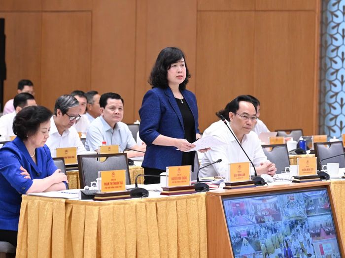 Bộ trưởng Y tế Đào Hồng Lan phát biểu tại hội nghị.