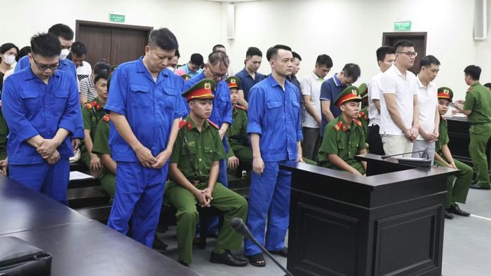 Các bị cáo tại vụ án. (Ảnh: M.H)