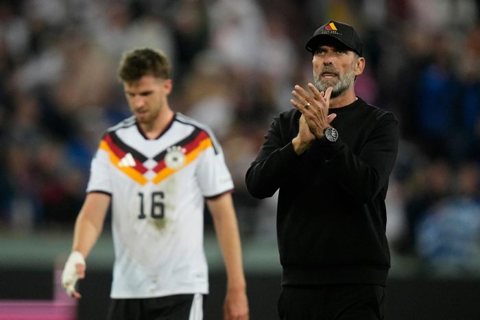  Tin thể thao (28-9): Cú sốc với “Cỗ xe tăng” Đức và tân HLV Jurgen Klopp khi nhận thất bại ngay trên sân nhà trước Hy Lạp. Ảnh: AP 