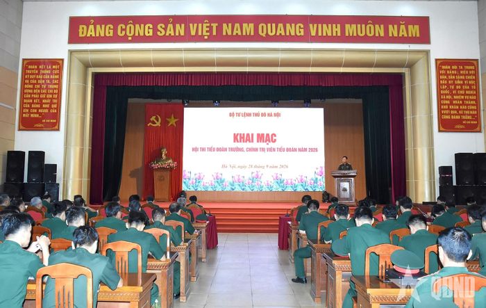 Quang cảnh khai mạc hội thi.