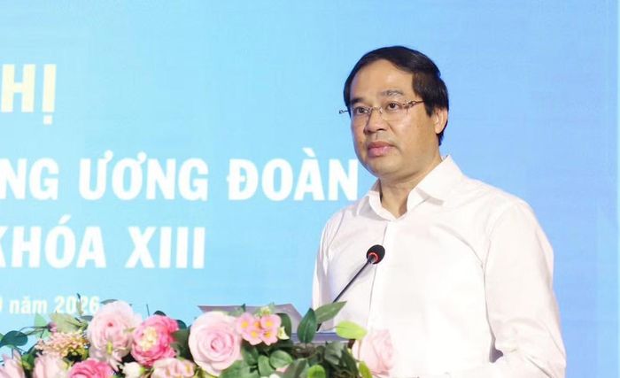 Ông Trịnh Xuân Trường - Bí thư Tỉnh ủy Thái Nguyên phát biểu chào mừng tại Hội nghị.