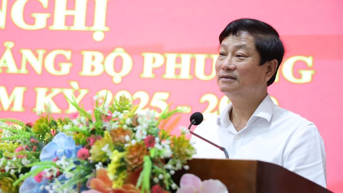  Đồng chí Võ Văn Minh phát biểu chỉ đạo hội nghị. Ảnh: LÊ THOA 