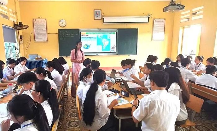Trường THPT Đoan Hùng ứng dụng công nghệ số trong dạy và học.