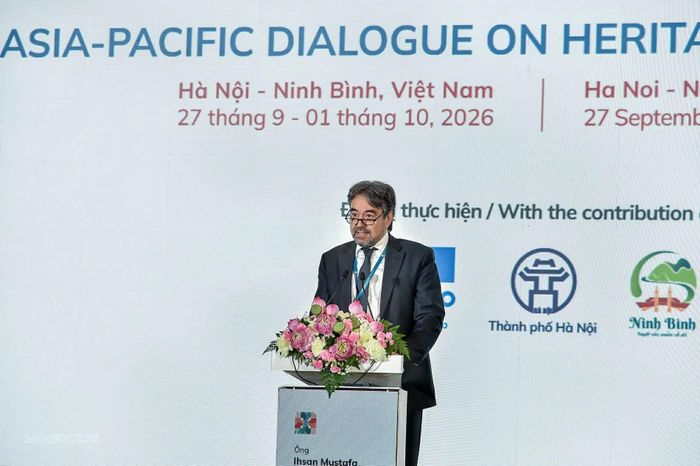 Ông Ihsan Mustafa Yurdakul, Chủ tịch Uỷ ban Di sản thế giới phát biểu tại phiên khai mạc.