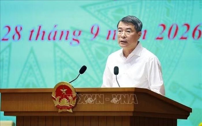 Thủ tướng Lê Minh Hưng, Trưởng Ban Chỉ đạo 57 Trung ương chủ trì phiên họp. Ảnh: TTXVN