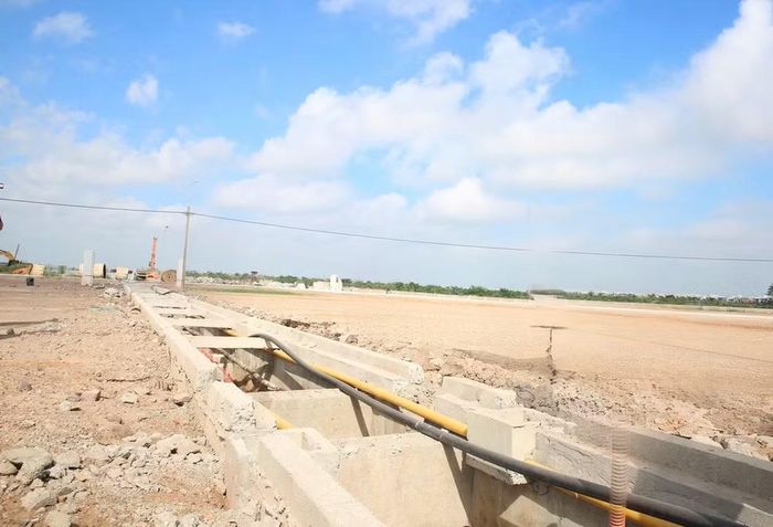 Các hạng mục trong Khu tái định cư Gia Bình đang được triển khai tích cực. Ảnh: bacninh.gov.vn