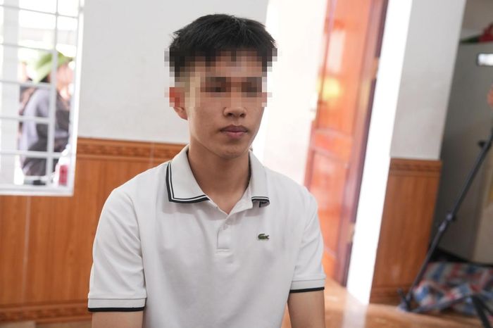 Nguyễn Tiến Phi tại Cơ quan Công an (Ảnh: Công an cung cấp)
