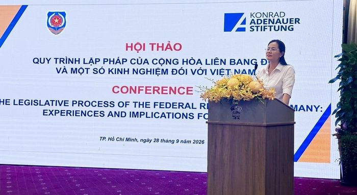 Bà Nguyễn Thị Hồng Hạnh, Giám đốc Sở Tư pháp TP HCM. Ảnh: Thu Uyên