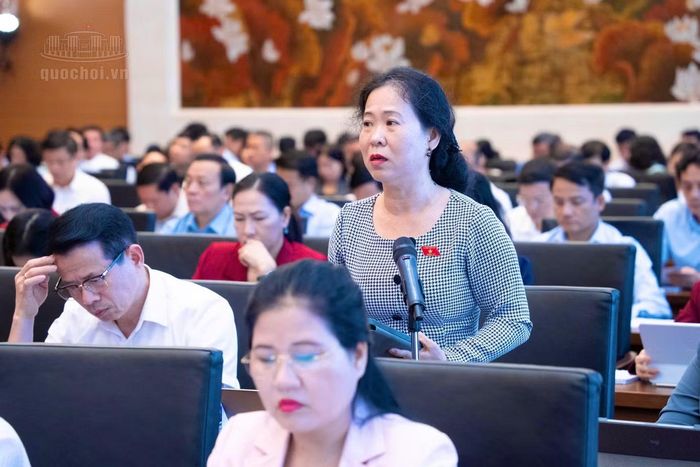  Đại biểu Tô Ái Vang (Đoàn Cần Thơ). (Ảnh: QH) 