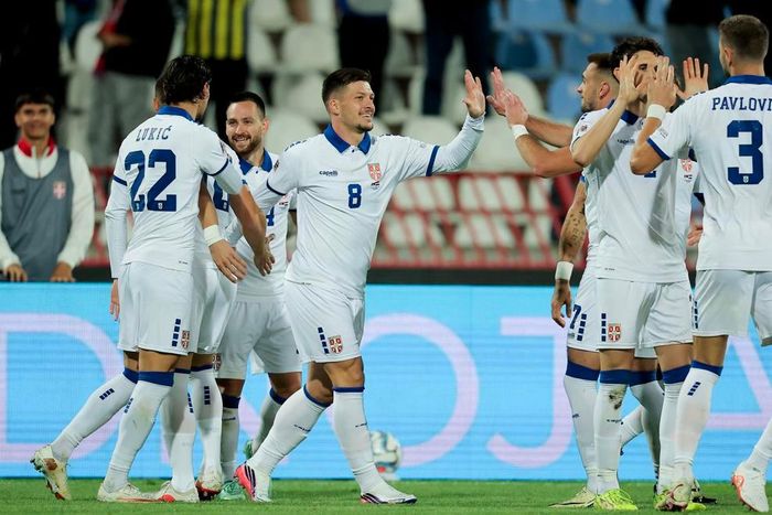 Ngay đầu hiệp hai, Serbia tìm được bàn gỡ của Luka Jovic