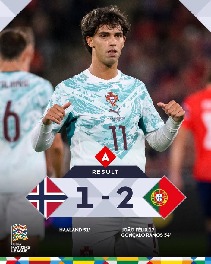 Bảo vệ được lợi thế dẫn bàn, Bồ Đào Nha giành chiến thắng thứ hai ở Nations League