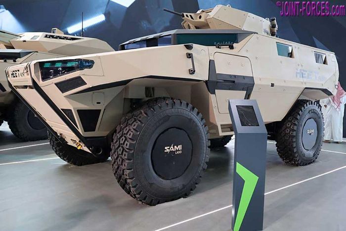 Xe bọc thép bánh lốp HEET 4×4 tại Triển lãm Quốc phòng Thế giới (WDS) 2026. Ảnh: Bob Morrison/joint-forces.com