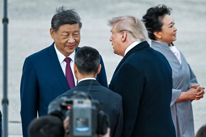 Chủ tịch Trung Quốc Tập Cận Bình và Tổng thống Mỹ Donald Trump. Ảnh: NYT