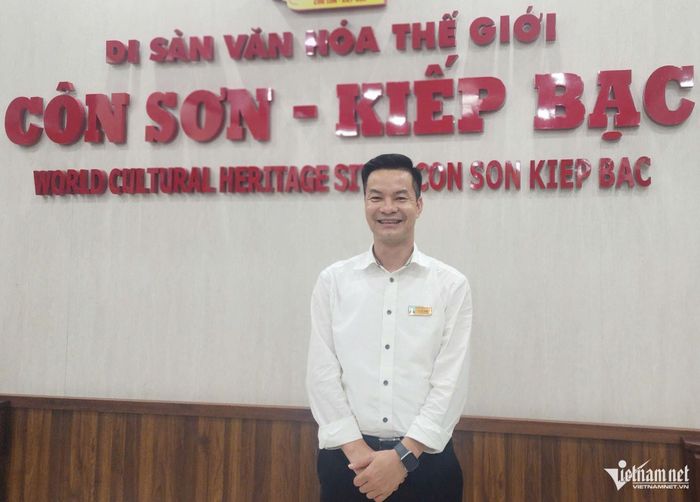 Ông Lê Duy Mạnh, Phó Trưởng Ban Quản lý Khu Di tích Côn Sơn - Kiếp Bạc.