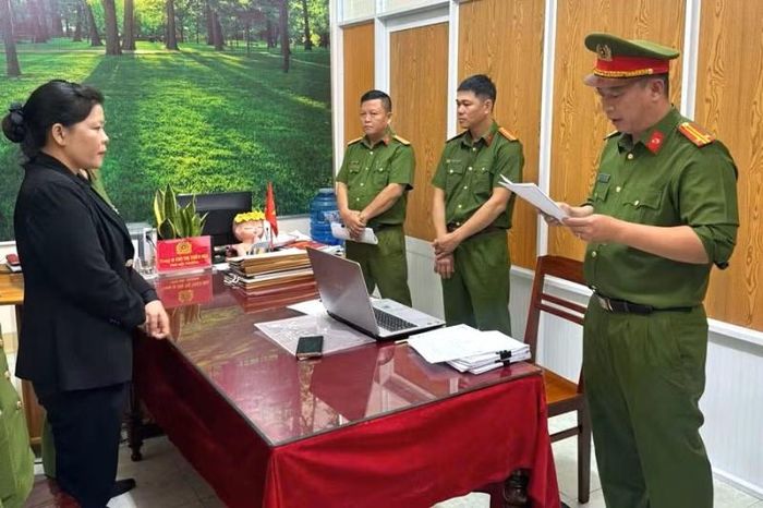 Bà Trần Thị Thu bị bắt tạm giam hồi tháng 1/2026. Ảnh: Công an Gia Lai 
