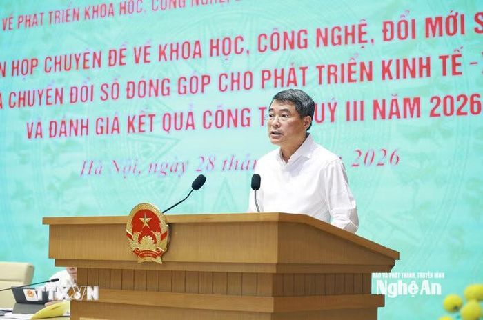 Thủ tướng Lê Minh Hưng phát biểu tại hội nghị. Ảnh: P.V