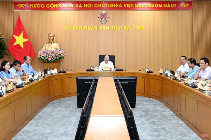 Điểm cầu tỉnh Hà Tĩnh.