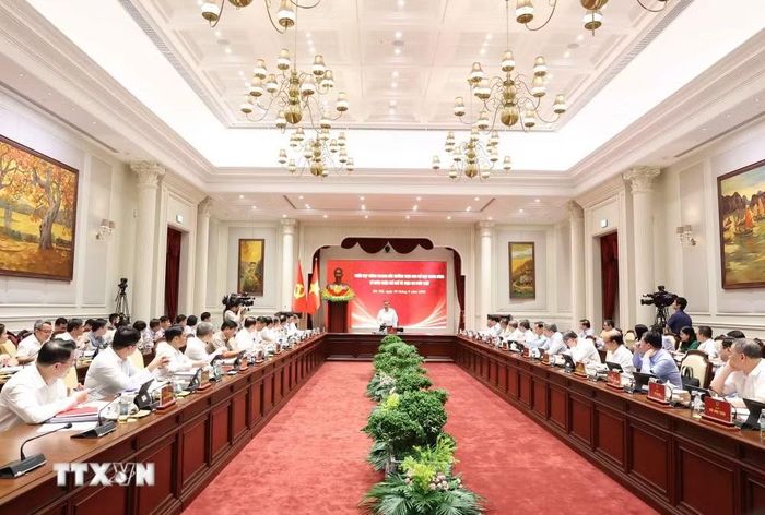 Tổng Bí thư, Chủ tịch nước Tô Lâm chủ trì Phiên họp tháng 9/2026 của Thường trực Ban Chỉ đạo Trung ương về hoàn thiện thể chế và thực thi pháp luật. (Ảnh: Thống Nhất/TTXVN)