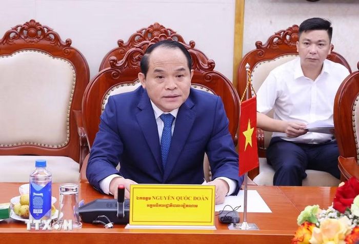 Tổng Thanh tra Chính phủ Việt Nam Nguyễn Quốc Đoàn phát biểu. (Ảnh: Văn Điệp/TTXVN)