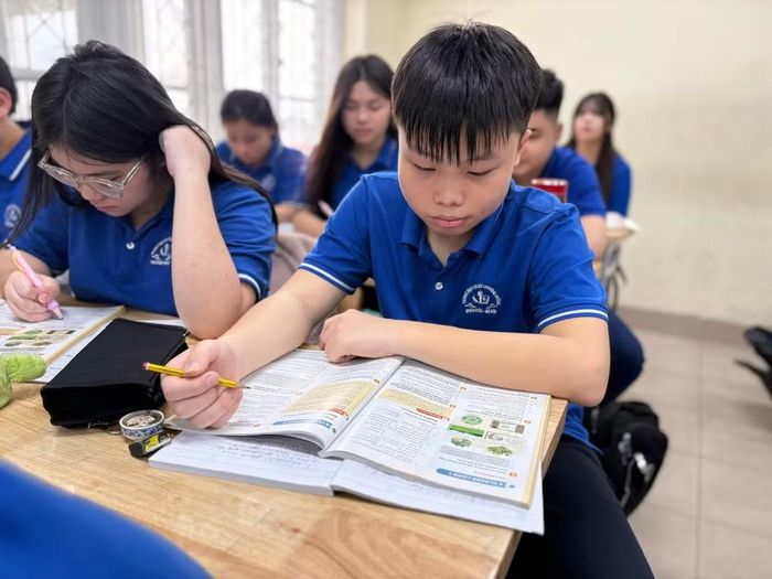 Học sinh ôn thi lớp 10. (Ảnh: PV/Vietnam+)