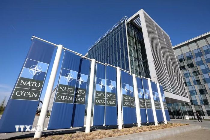 Trụ sở NATO tại Brussels, Bỉ. (Ảnh: THX/TTXVN phát)