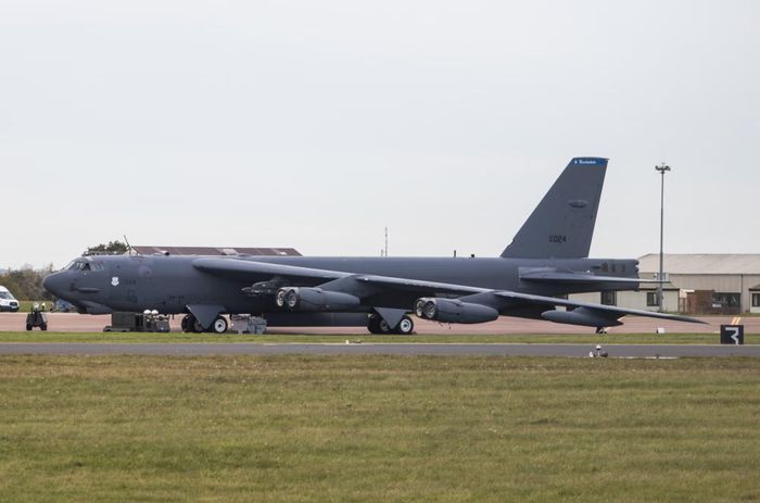 Máy bay ném bom B-52H Stratofortress của Không quân Mỹ tại căn cứ RAF Fairford năm 2019. Ảnh: Wikimedia Commons