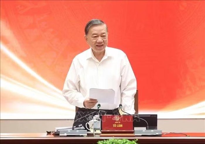 Tổng Bí thư, Chủ tịch nước Tô Lâm phát biểu chỉ đạo. Ảnh: Thống Nhất/TTXVN